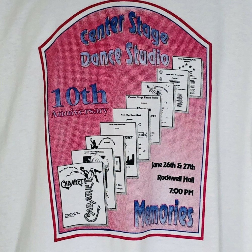 Vtg Memories Center Stage Dance Studio 90s XL